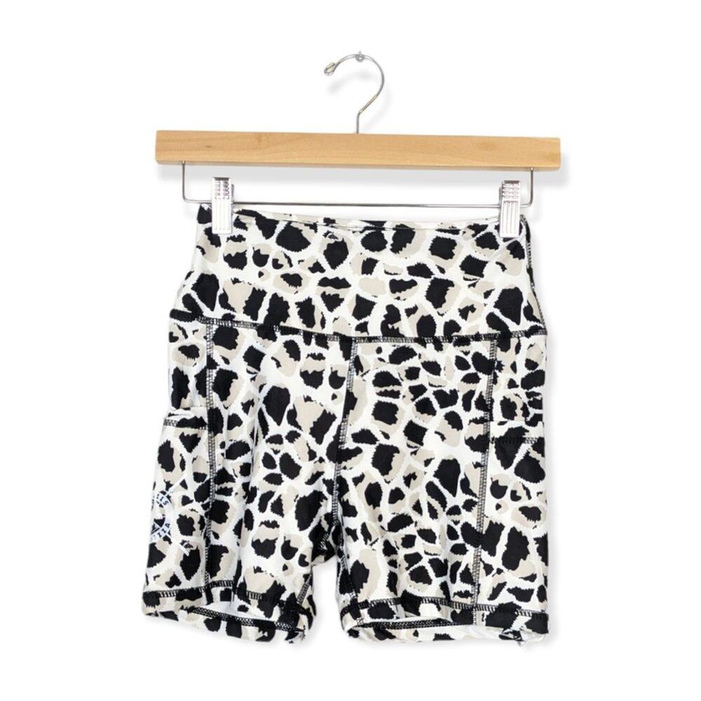 NWT Barbells & Pizza Giraffe Safari Fit Boxx Collab Shorts Size XS